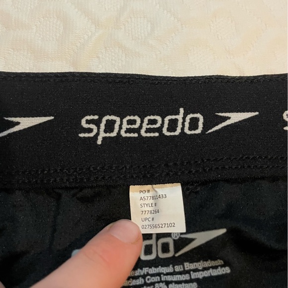 Speedo Swim Trunks Men’s XL Black and Gray Compression Lining Swim Pool Beach - Picture 3 of 11
